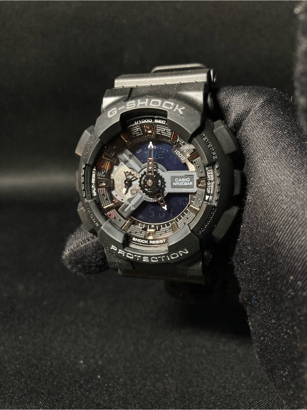 Custom G Shock Black Shock model GA110